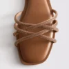 Diamanta weave mule sandals