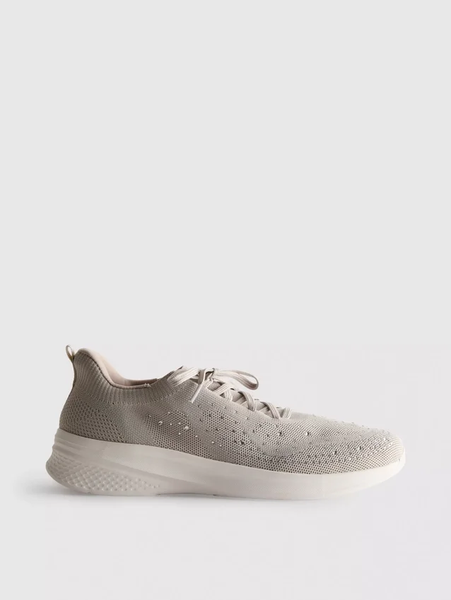 Diamante detail slip-on sneakers