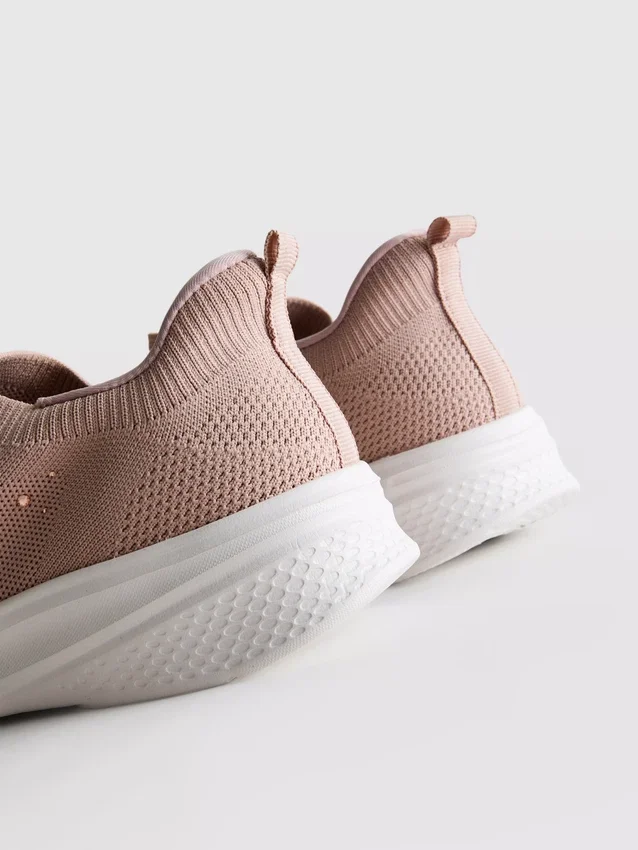 Diamante detail slip-on sneakers