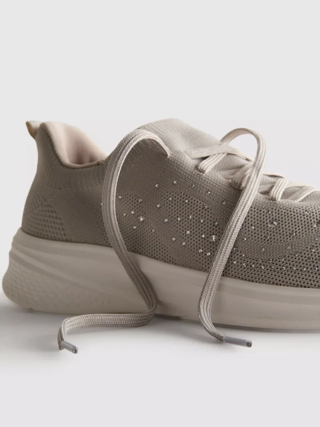 Diamante detail slip-on sneakers