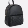 Diamond-quilted mini backpack