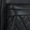 Diamond-quilted mini backpack