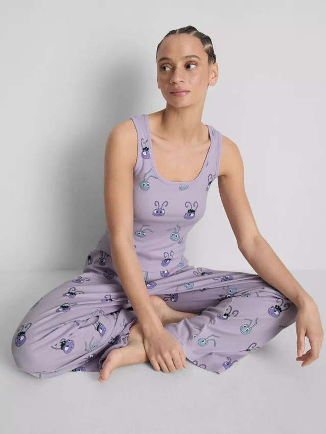 Disney pixar's a bug's life ribbed tank pajamas