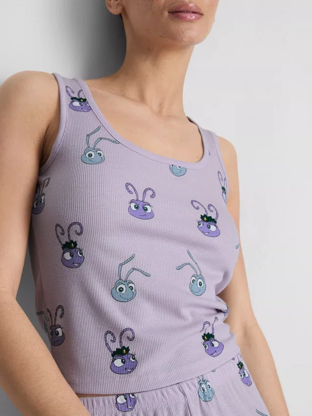 Disney pixar's a bug's life ribbed tank pajamas