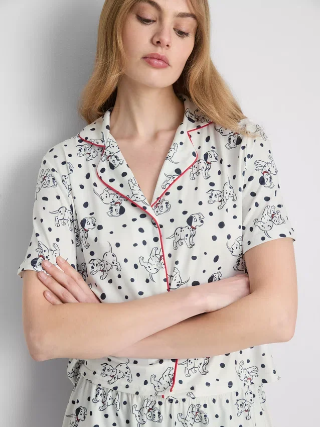 Disney's 101 dalmatians printed boyfriend shorty pajamas