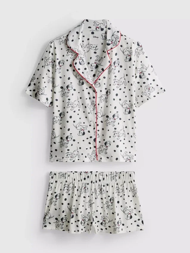 Disney's 101 dalmatians printed boyfriend shorty pajamas