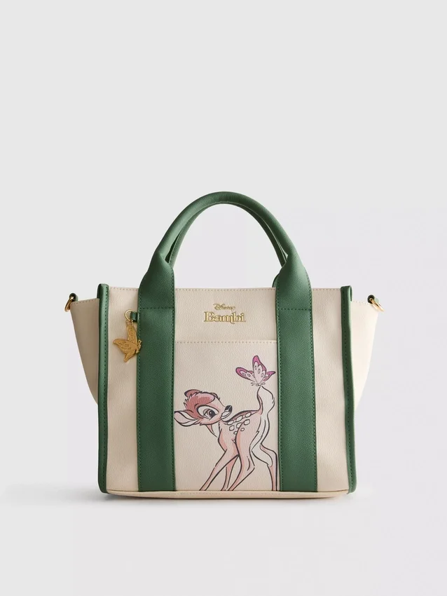 Disney's bambi faux leather tote bag