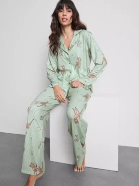 Disney's bambi striped boyfriend pajamas