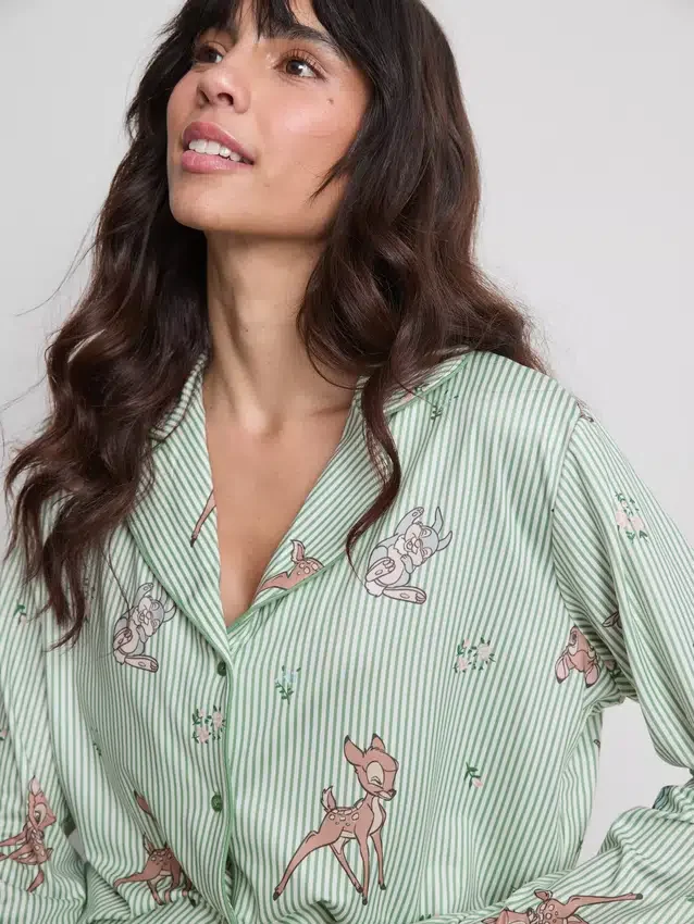 Disney's bambi striped boyfriend pajamas