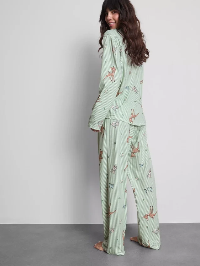Disney's bambi striped boyfriend pajamas