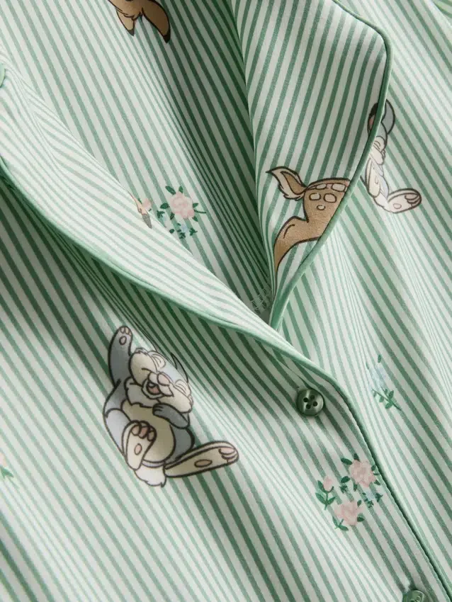 Disney's bambi striped boyfriend pajamas