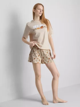 Disney's ice age cotton graphic shorty pajamas