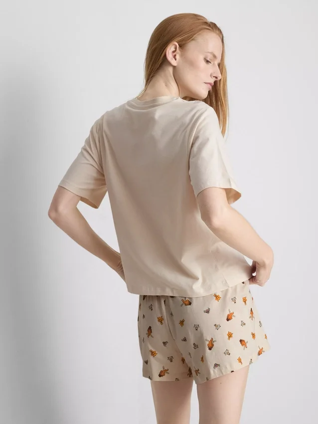 Disney's ice age cotton graphic shorty pajamas