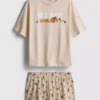 Disney's ice age cotton graphic shorty pajamas