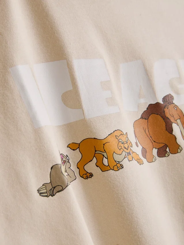 Disney's ice age cotton graphic shorty pajamas