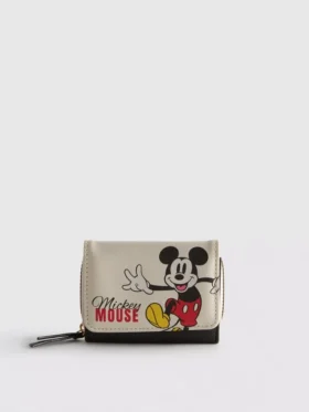 Disney's mickey and friends faux leather flip purse