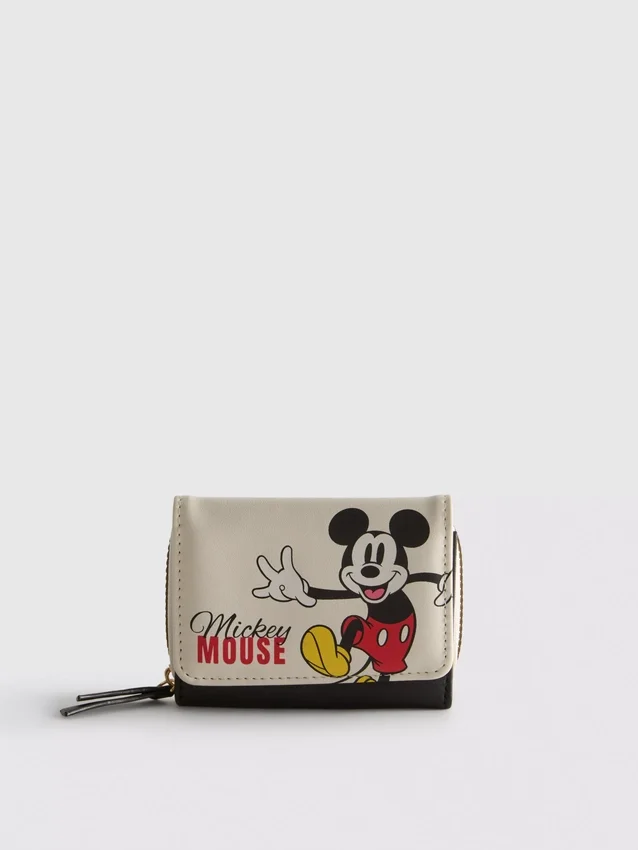 Disney's mickey and friends faux leather flip purse