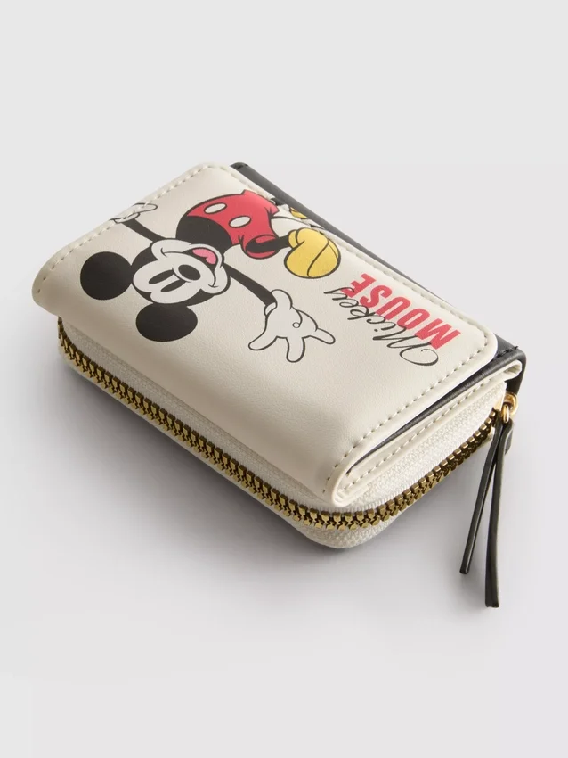 Disney's mickey and friends faux leather flip purse