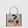 Disney's mickey and friends faux leather tote bag