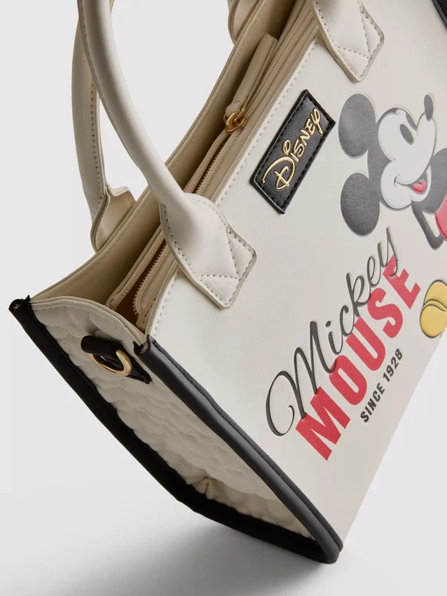 Disney's mickey and friends faux leather tote bag