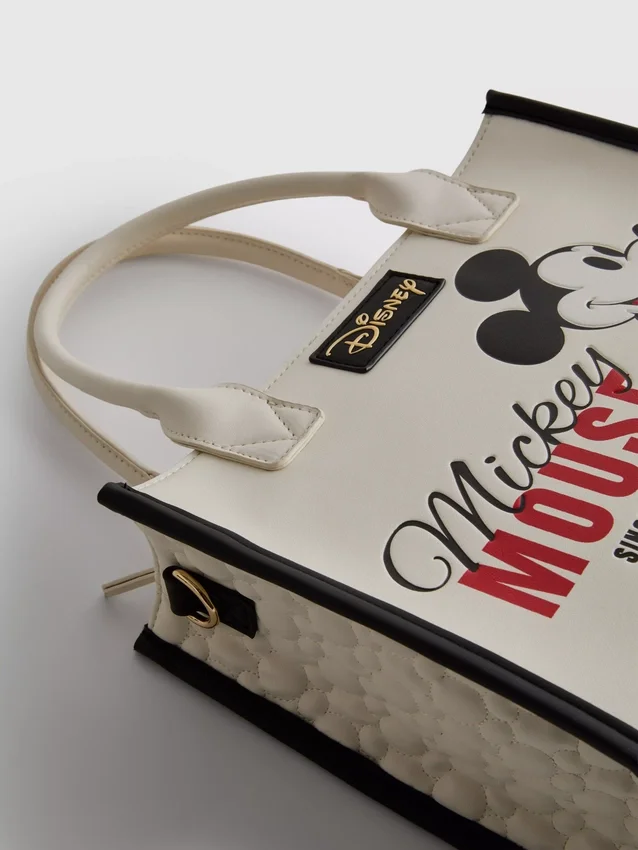 Disney's mickey and friends faux leather tote bag