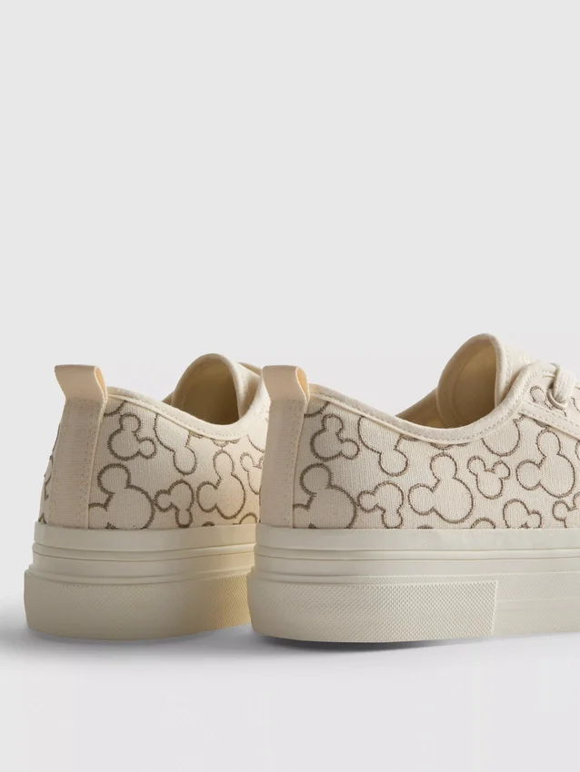 Disney's mickey mouse canvas platform sneakers