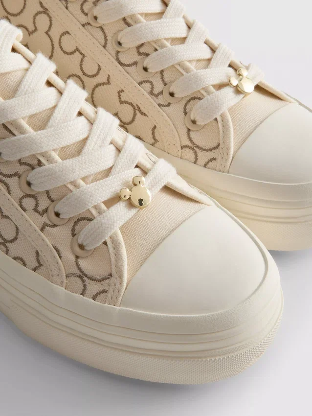 Disney's mickey mouse canvas platform sneakers