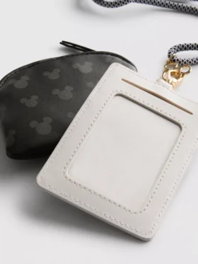 Disney’s mickey mouse faux leather lanyard wallet