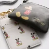 Disney's mickey mouse faux leather lanyard wallet