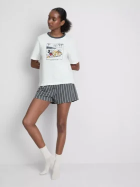 Disney's mickey mouse graphic shorty pajamas