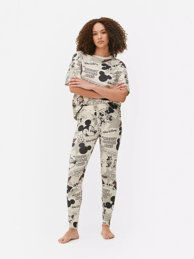 Disney's mickey mouse retro comic pajama leggings