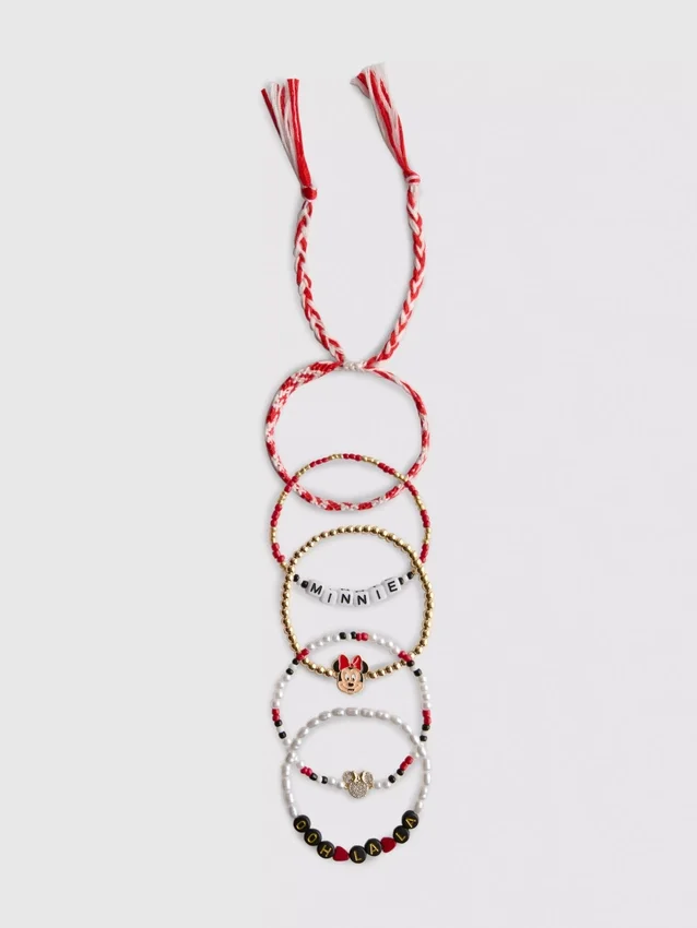 Disney's minnie mouse bracelet set