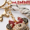 Disney's minnie mouse charm keychain