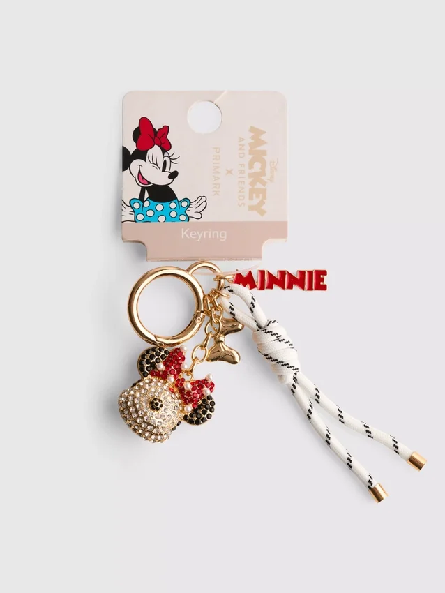 Disney's minnie mouse charm keychain
