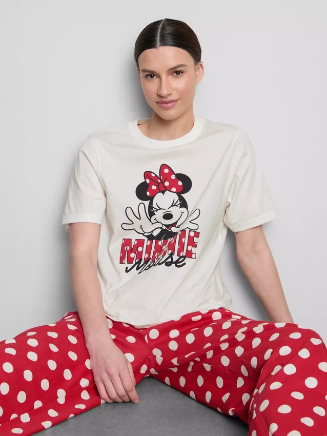 Disney's minnie mouse cotton graphic pajamas