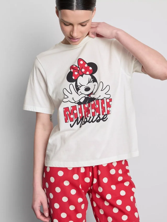 Disney's minnie mouse cotton graphic pajamas