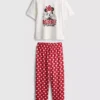 Disney's minnie mouse cotton graphic pajamas