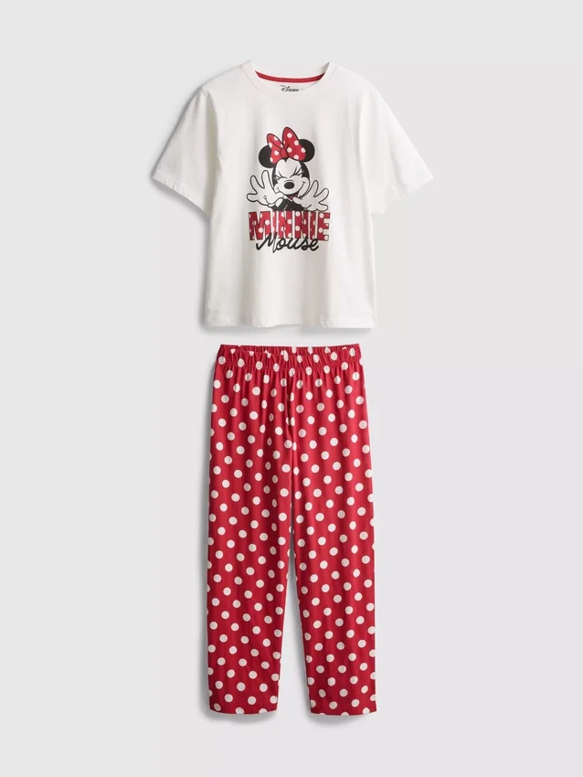 Disney's minnie mouse cotton graphic pajamas