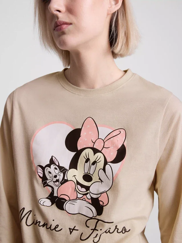 Disney's minnie mouse cotton printed pajamas