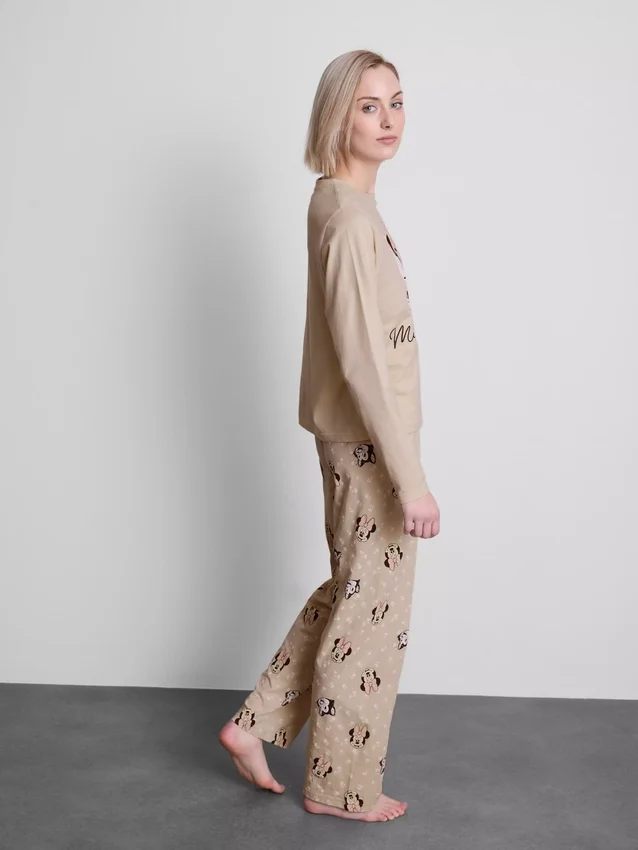 Disney's minnie mouse cotton printed pajamas