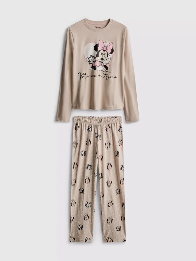 Disney's minnie mouse cotton printed pajamas