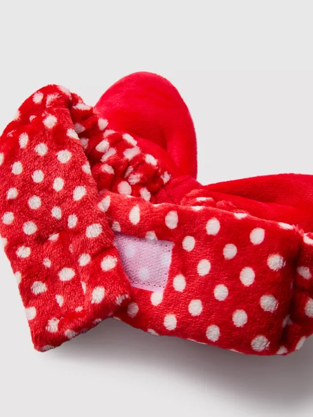 Disney's minnie mouse plush bow headband