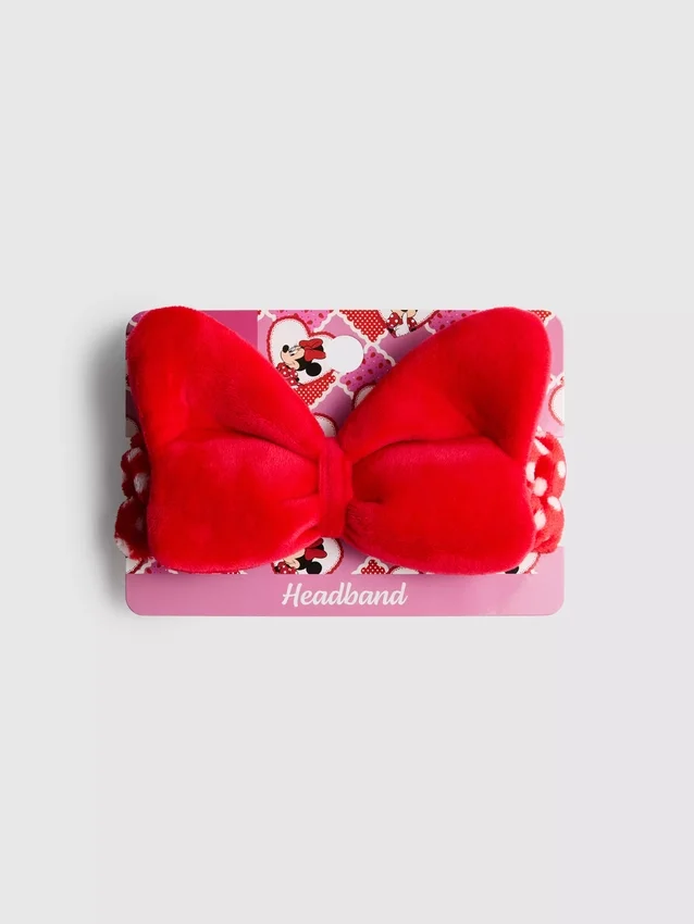 Disney's minnie mouse plush bow headband