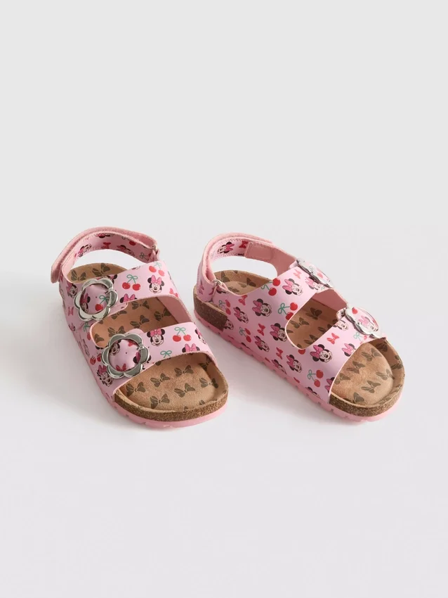 Disney's minnie mouse slingback double buckle strap sandals