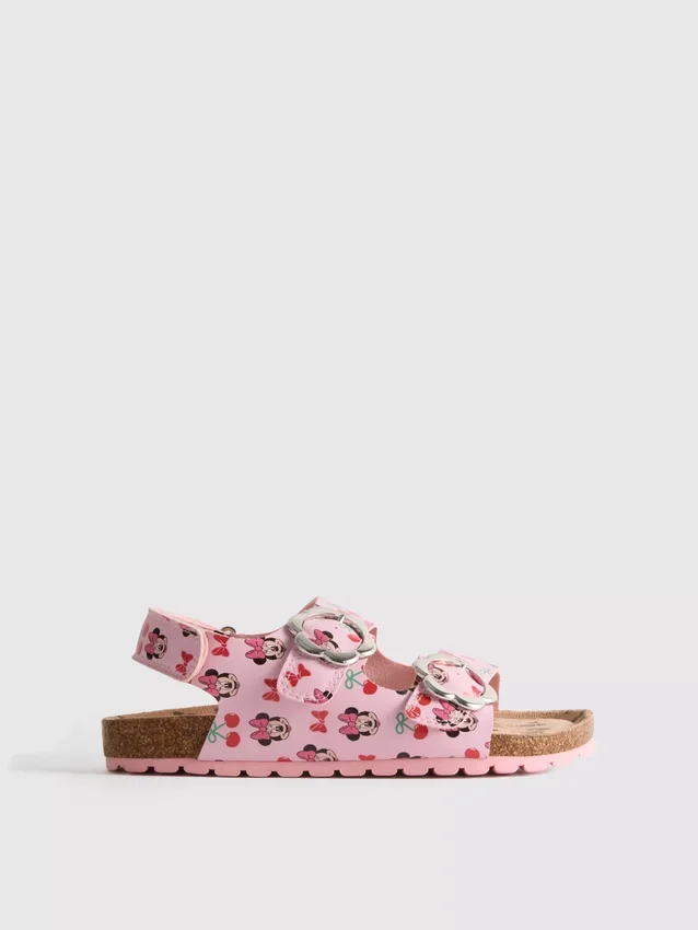 Disney's minnie mouse slingback double buckle strap sandals