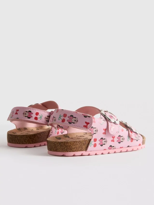 Disney's minnie mouse slingback double buckle strap sandals