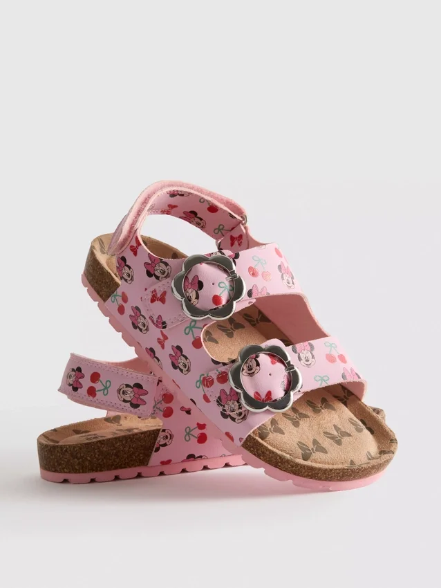 Disney's minnie mouse slingback double buckle strap sandals