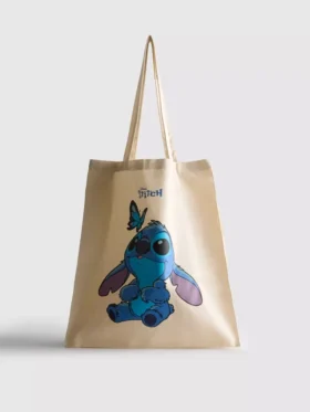 Disney's stitch canvas shopper bag