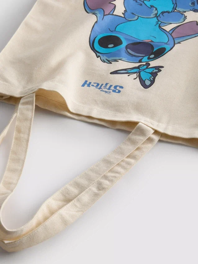 Disney's stitch canvas shopper bag