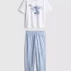Disney's stitch cotton graphic pajamas